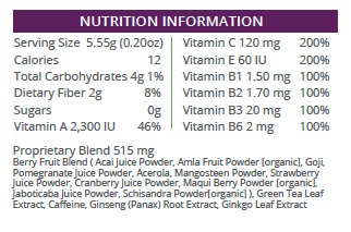 Meta Booster Thermogenic Antioxidant Drink Mix - Berry