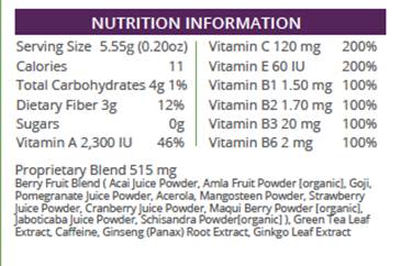 Meta Booster Thermogenic Antioxidant Drink Mix - Lemon Lime