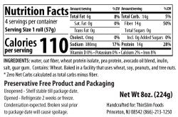 Zero-Net-Carb Long Rolls