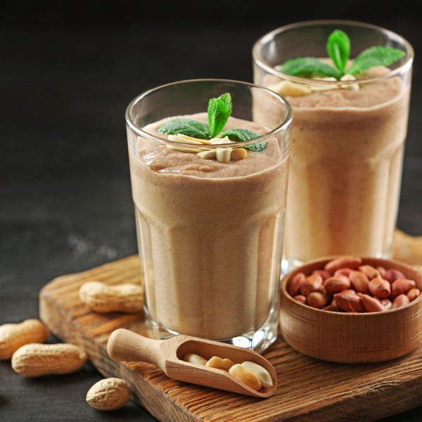 High Protein Chocolate Peanut Butter Smoothie Shaker