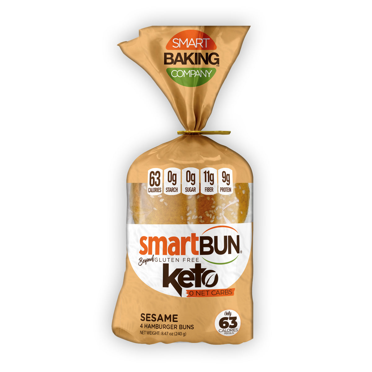 smartBUN® Sandwich Buns - Sesame – CardioMender, MD